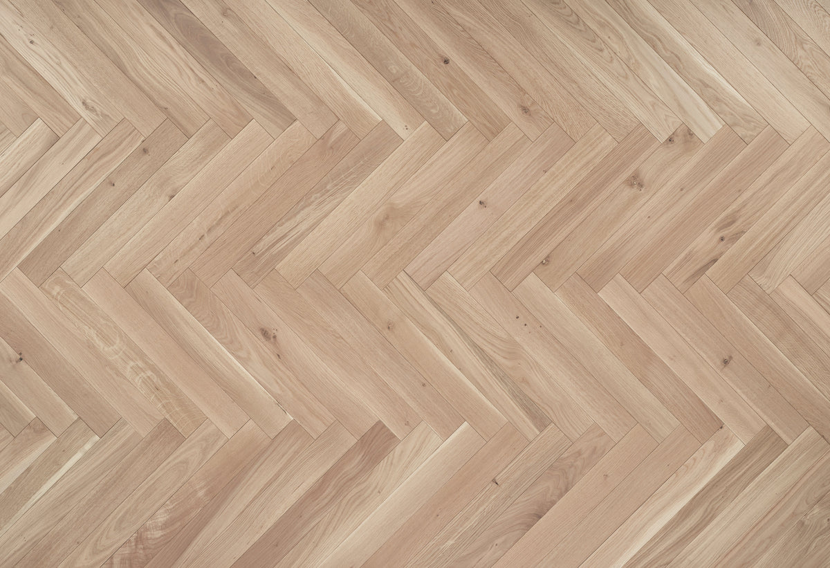 Tundra Seashell Oak Herringbone
