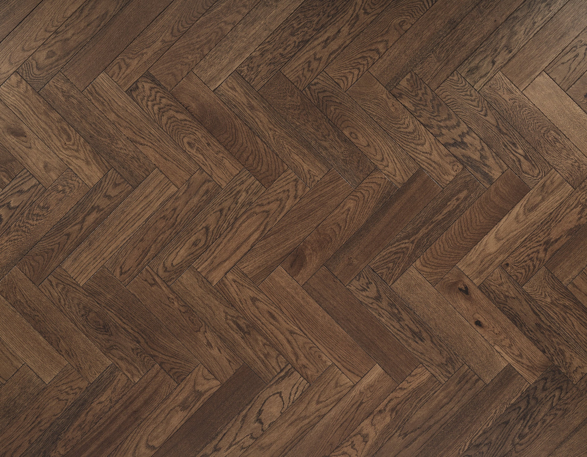 Tannery Brown Oak Herringbone