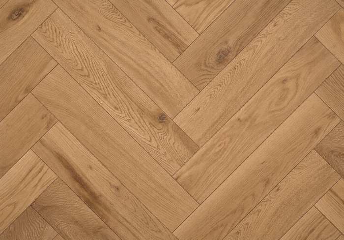 Pioneer Oak Herringbone · #153 Dry Oak · Character · render