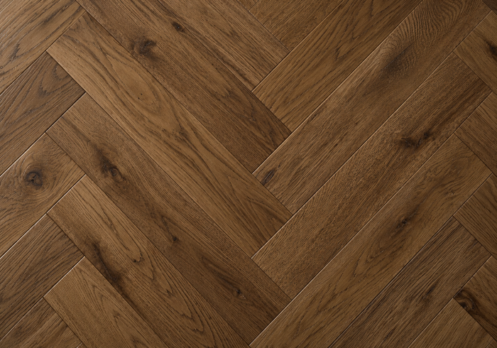 Pioneer Oak Herringbone · #220 Terracotta · Character · render