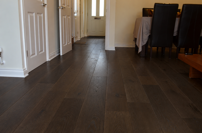 Pioneer Oak XXL Plank 260 · #208 Coffee Bean · fitted in Woking