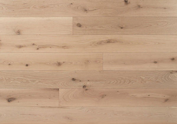 Shore Drift Oak plank — brushed and invisible-lacquered wide-format oak