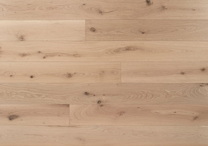 Shore Drift Oak plank — brushed and invisible-lacquered wide-format oak