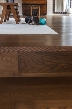 Tannery Brown Oak Plank installed