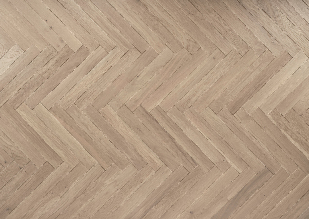 Tundra Misty Grey Oak Herringbone