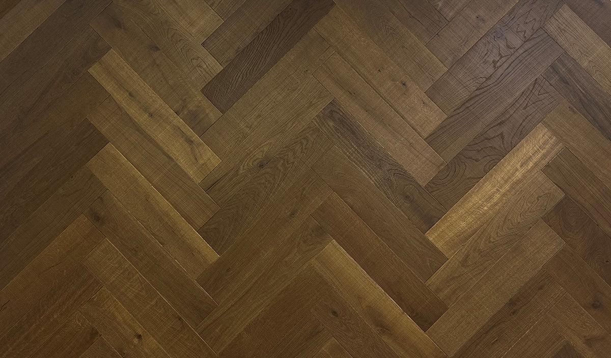 Shadow Grey Oak Herringbone