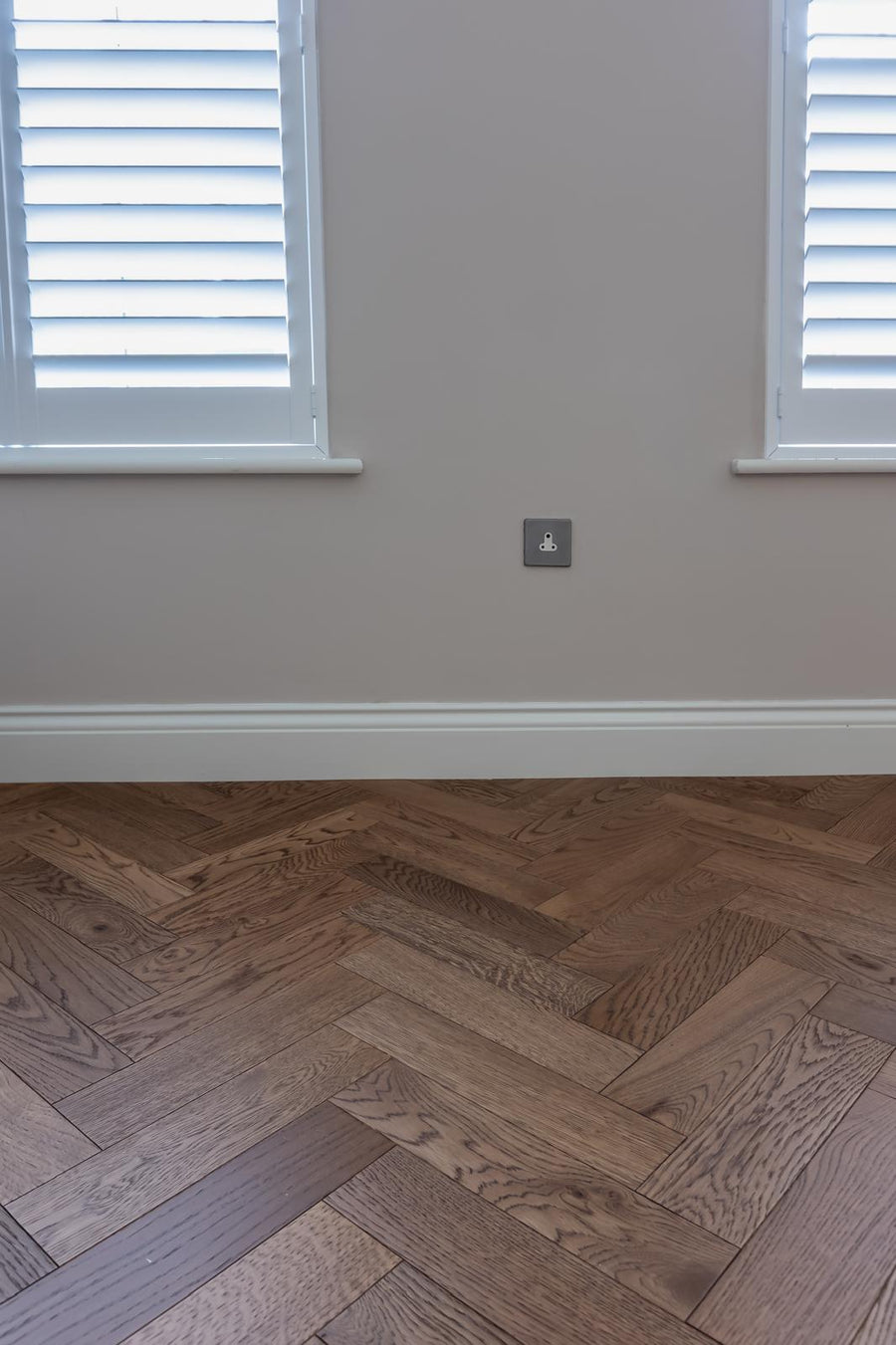 Autumn Oak Herringbone installed