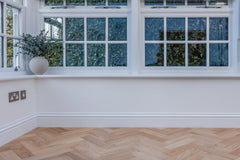 Aurora Oak Herringbone installed