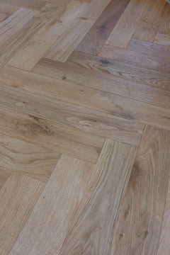 Amber Oak Herringbone installed