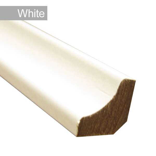 White Laminate Scotia 16x16mm 2.4m lengths