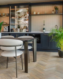 Frozen Umber Oak Herringbone installed