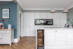 Frozen Umber Oak Herringbone installed