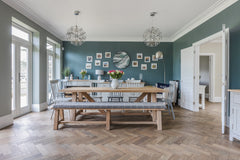 Frozen Umber Oak Herringbone installed
