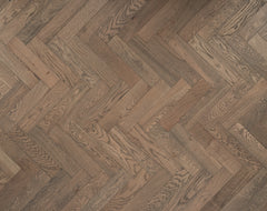 Frozen Umber Oak Herringbone