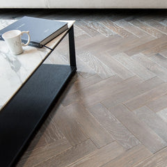 Silver Haze Oak Herringbone installed