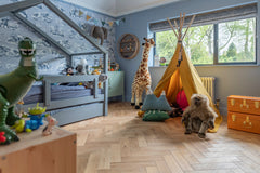 Natural Oak Herringbone installed