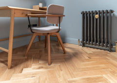 Natural Oak Herringbone installed