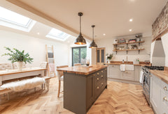 Brushed Matt Oak Herringbone installed