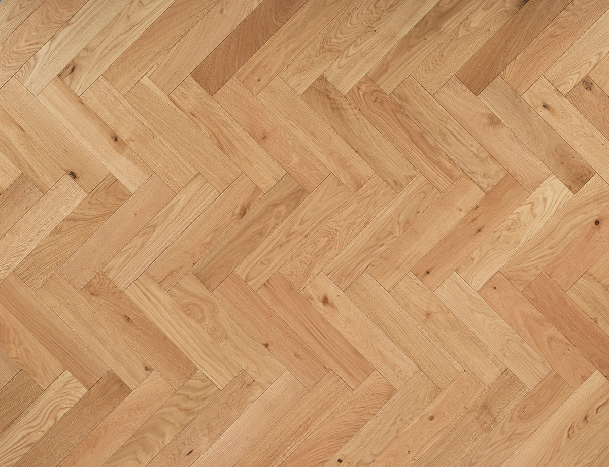 Brushed Matt Oak Herringbone