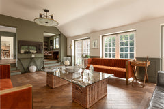 Tannery Brown Oak Herringbone installed