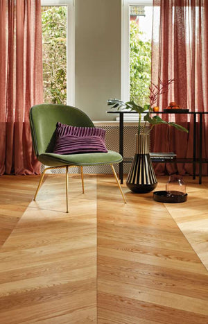 BOEN Chevron Oak Transparent Adagio, Live Natural, A-plank
