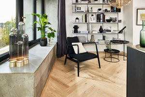 BOEN Herringbone Click Oak Transparent Animoso, Live Pure, A-plank