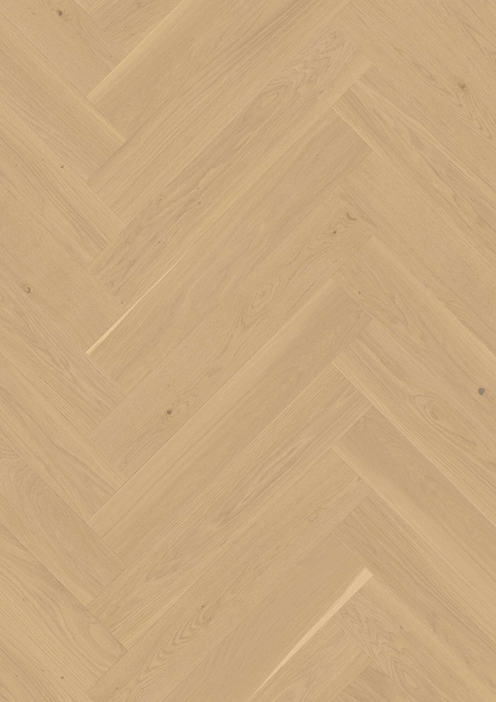BOEN Herringbone T/G Oak Pale White Andante, Live Matt