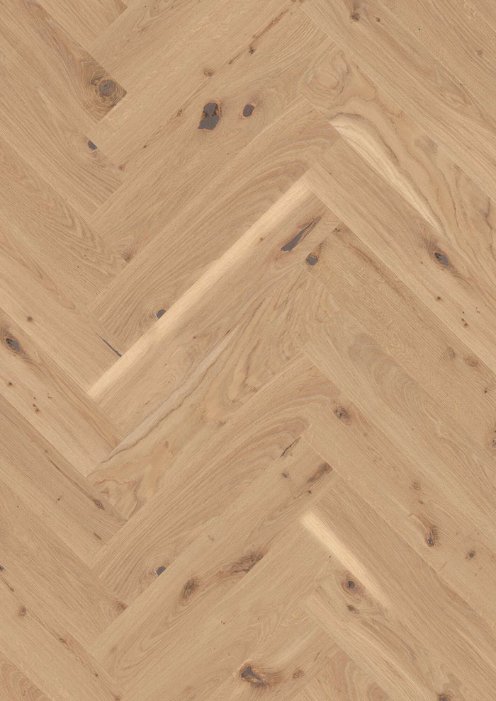 BOEN Herringbone Click Oak Transparent Vivo, Live Pure, A-plank