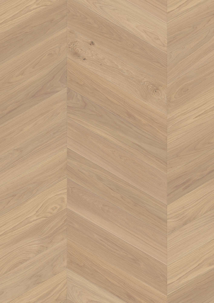 BOEN Chevron Oak White Adagio, Live Natural, A-plank