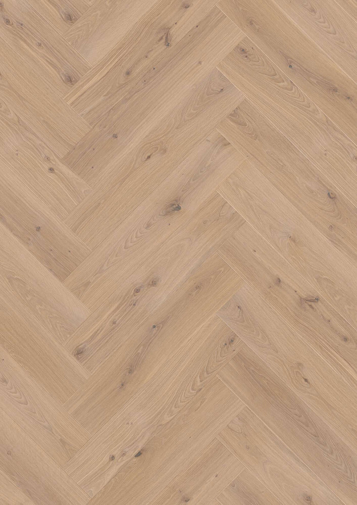 BOEN Herringbone Click Oak White Animoso, Live Natural, A-plank