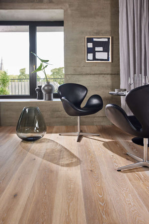 BOEN Plank Castle Oak White Semi Smoked Animoso, Live Natural