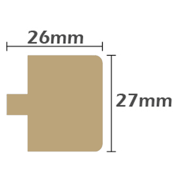 Junckers Nosing 26x27mm (2.4m)