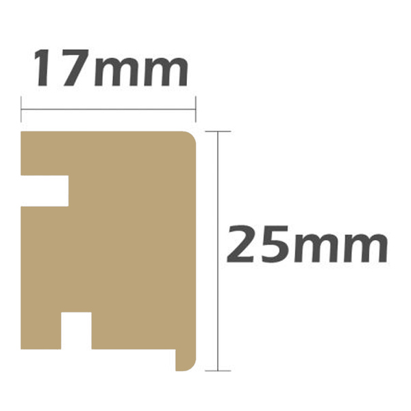 Junckers Nosing Riser 17x25mm (2.4m)