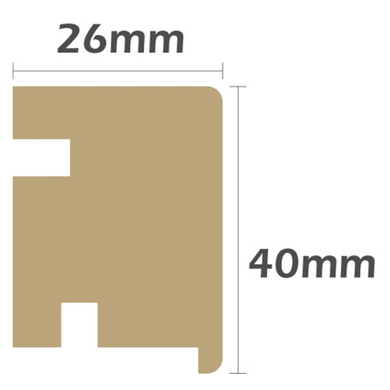Junckers Nosing Riser 26x40mm (2.4m)