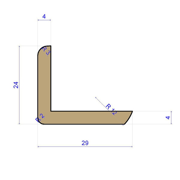 L-Bead C 29x24mm (Oak)