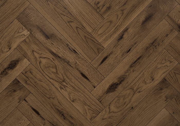 Pioneer Oak Herringbone · #113 Cherry Fire · Character · render