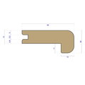 Staki Oak Nosing 60x26mm - 15mm T&G